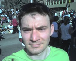 After the run...